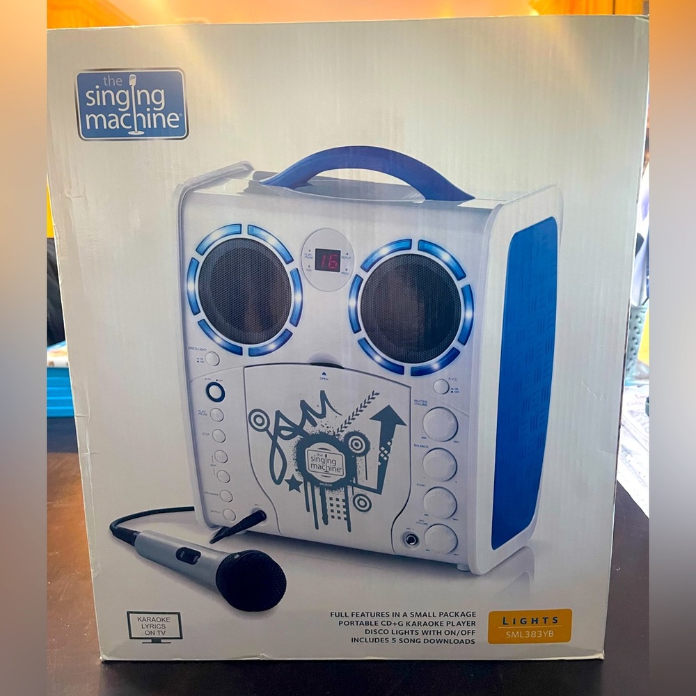 The Singing Machine Karaoke box. New